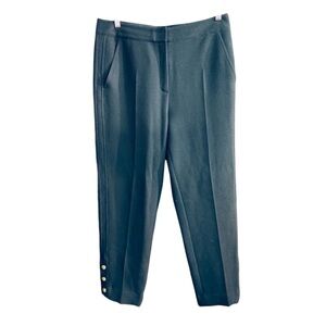 ME+EM Women's Ankle Length‎ Dress Pants Gold Button Trim Size US 10